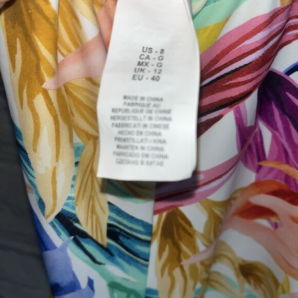 Maxine’s Of Hollywood Women’s NWT Minimizes Tropical Print Bathing Suit Size 8 - Picture 9 of 10